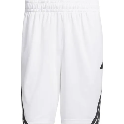 ADIDAS Herren Shorts Legends 3-Streifen Basketball in weiß von adidas