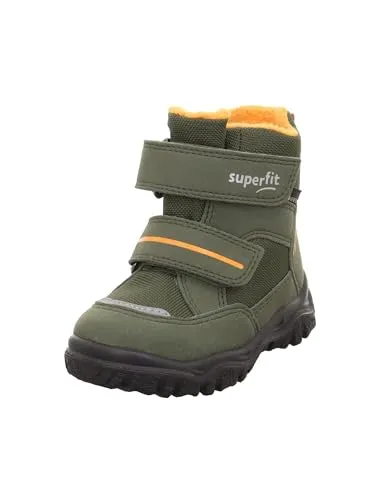 Superfit Baby Jungen Schuhe HUSKY1 Boot, Modern, GRÜN/ORANGE 7000, Größe 20 - Baby Stiefel für Jungen mit GORE-TEX Membrane: wasserdicht und atmungsaktiv, ideal für kalte Tage. Praktisch mit herausnehmbarer Einlegesohle und kuscheligem Warmfutter.