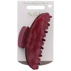 Solida Haarklammer Acryl rot in rot von Solida