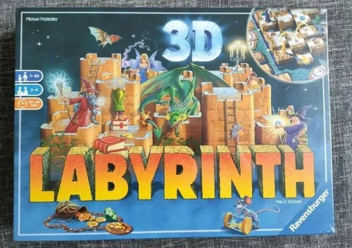 Ravensburger 26113 3D Labyrinth - Familienklassiker - Gesellschaftsspiel für die ganze Familie, fördert das Kombinieren und strategisches Denken in einem spannenden 3D-Labyrinth.