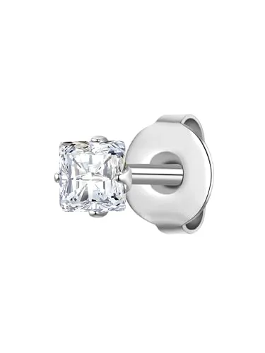 True Rebels Herren Ohrstecker aus Edelstahl mit Zirkonia - Ohrschmuck aus hochwertigem Edelstahl, verziert mit funkelndem Zirkonia - ideal für einen stilvollen Look.