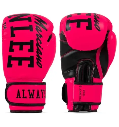 Benlee Rocky Marciano Boxhandschuhe CHUNKY B 14 oz - Rosa - Boxhandschuhe in Neon/Pink, 100% Polyurethan, ideal für Training und Wettkampf, perfekte Passform und hoher Komfort.