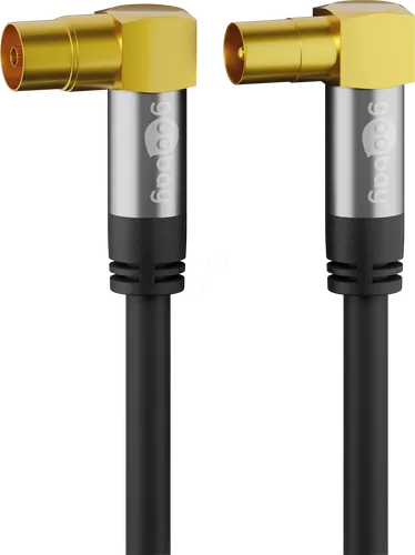 GOOBAY 70466 - Antennenanschlusskabel (IEC) (135 dB typ) 4x geschirmt, 5,0 m