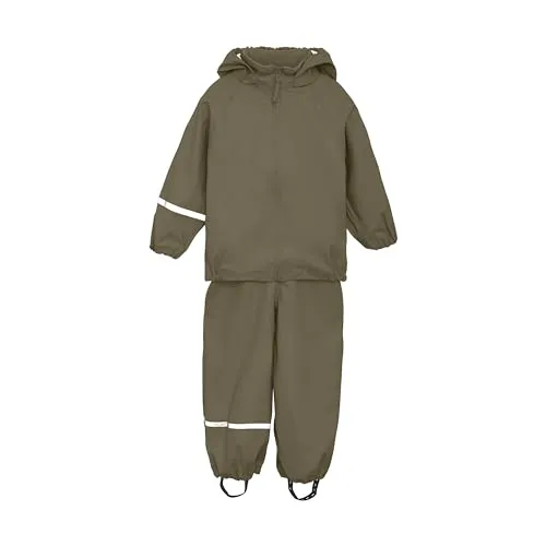 CeLaVi Unisex Kids Basic Recycle PU Rainwear Set, Sea Turtle, 140 - Regenjacke & -mantel für Mädchen, mit versiegelten Nähten und abnehmbarer Kapuze für optimalen Schutz bei jedem Wetter.