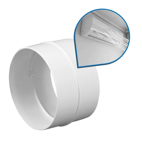 kör4u Lüftungsrohrverbinder Ø 150 mm weiß