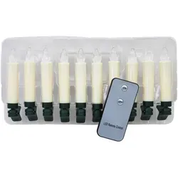 Produktbild Weihnachts LED Kerzen 10 Stück kabellos mit Fernbedienung