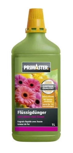 Primaster Flüssigdünger mit Eisen 1L Sofortwirkung 125 Anwendungen Dünger