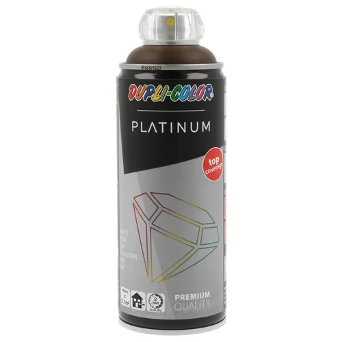 DUPLI-COLOR Sprühlack platinum seidenmatt 400 ml schokoladenbraun RAL 8017