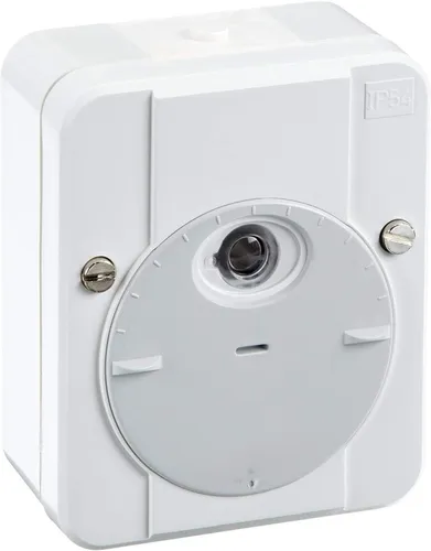 Merten Dämmerungsschalter pws AC 230V 544819 - Smart Home Dämmerungsschalter mit hoher Lichtempfindlichkeit und einstellbarer Schaltschwelle von 3 bis 2000 Lux. Ideal für automatische Lichtsteuerung in Außenbereichen.