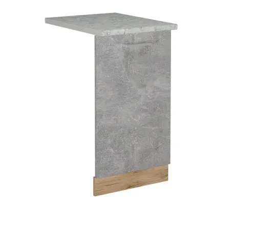 Vicco Frontblende R-Line, Beton/Goldkraft Eiche, 45 cm - Sockelblenden für Geschirrspüler, elegantes Design und individuelle Anpassungsmöglichkeiten für Ihre Traumküche