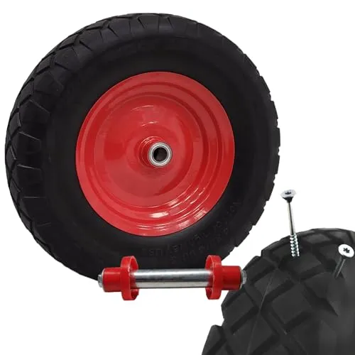 TRUTZHOLM Pannensicheres Schubkarrenrad 4.80/4.00-8 - Ersatzräder, vollgummiertes Rad mit Kugellager für maximale Belastbarkeit bis 200 kg – ideal für den Outdoor-Einsatz ohne Pannenrisiko.