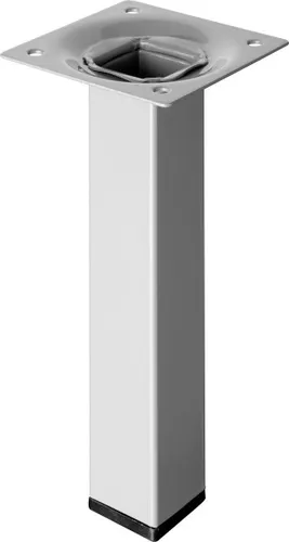 Hettich Tischbein 2,5 x 15 cm Stahl Aluminium-Optik - 1 Stück Tischbein