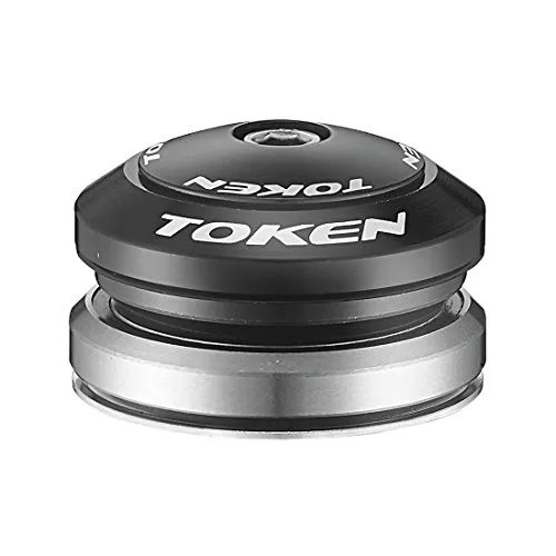 Accell Asia Limited Token Unisex – Erwachsene Omega A-Serie Ahead Steuersatz, schwarz, 1size - Fahrradsteuersätze mit CNC-Legierungsteilen und 45x45-Grad-Schrägkugellagern für präzise Steuerung und Langlebigkeit.