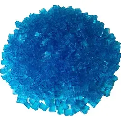 LEGO® 1x2 Hochsteine Transparent Blau - 250 Stück - 250 originale LEGO® 1x2 Steine in transparentem Hellblau. Ideal für kreatives Bauen und Spiel. Perfekt zur Erweiterung Ihrer Sammlung und für fantasievolles Spiel!