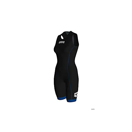 ARENA Damen Triathlon Anzug St 2.0 mit Rückenreißverschluss, Black/Royal, M/40, 001506