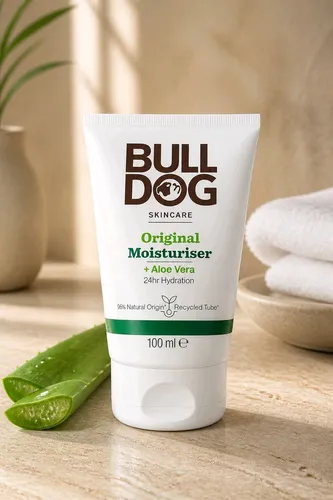Bulldog Original Moisturiser 100 ml – Herren Gesichtspflege mit Aloe Vera | Vega