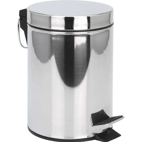 Basics Edelstahl Mülleimer 3l Silber