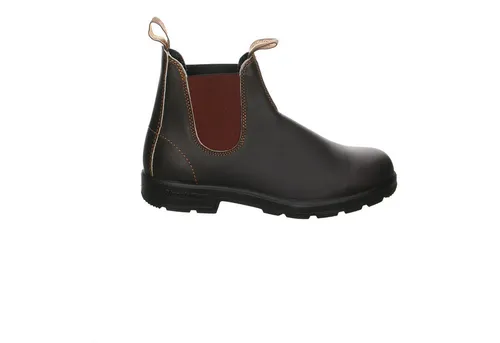 Blundstone 500 Original Stout Braun - Robuste Kurzstiefel - Wanderschuhe aus hochwertigem Leder mit elastischen Einsätzen für einfaches An- und Ausziehen. Ideal für Arbeit und Freizeit, bietet dieser Stiefel Komfort und Langlebigkeit.