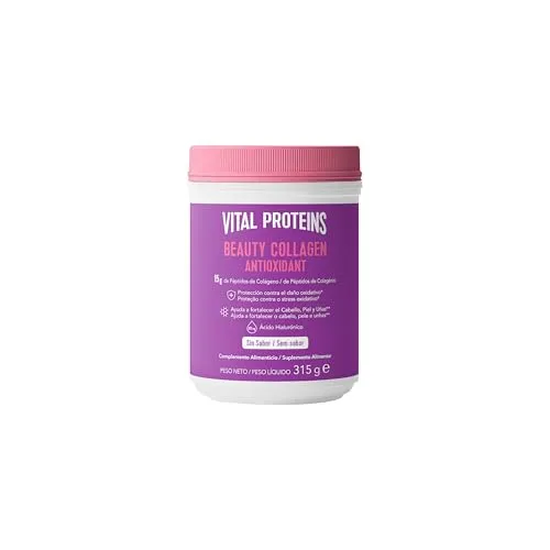 Vital Proteins Beauty Collagen Antioxidans, geschmacksneutral, Kollagenpeptide + Hyaluronsäure, Zink, Kupfer und Ballaststoffe, gesunde Haut, Haare und Nägel, gluten- und zuckerfrei 315g