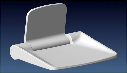 Klappbarer Duschsitz für Wandmontage