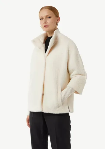 comma Funktionsjacke Outdoor-Jacke Weiches Woll-Cape mit Stehkragen