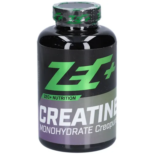 Zec+ Nutrition Creatine Monohydrate Creapure – Hochwertiges Kreatin - Aminosäure Kreatin: Creapure garantiert höchste Reinheit und Wirksamkeit für optimale Leistung im Fitness- und Kraftsport.