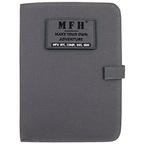 MFH Terminplaner A5 Organizer Ringbuchhalterung Memobuch Timer (Urban Grau)