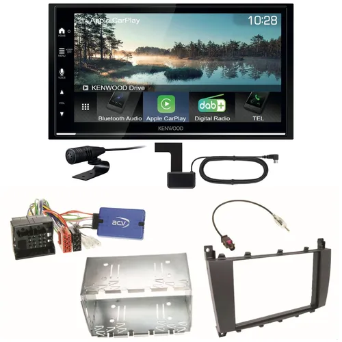 Kenwood DMX7722DABS Android Auto CarPlay Einbauset für Mercedes G Klasse W463