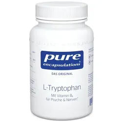 Pure Encapsulations L Tryptophan - Nahrungsergänzungsmittel für eine gesunde Psyche, unterstützt die Serotoninbildung mit L-Tryptophan und Vitamin B6 für besseren Schlaf und mentale Leistung.