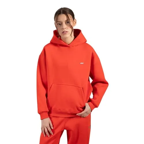 SMILODOX Hoodie Damen Lyanna, Oversize Kapuzenpullover Langarm Hoody Sweatshirt, weicher Flauschiger Stoff, Kängurutasche, Bündchen, Pulli Sweater warm und bequem, Streetstyle & Alltag