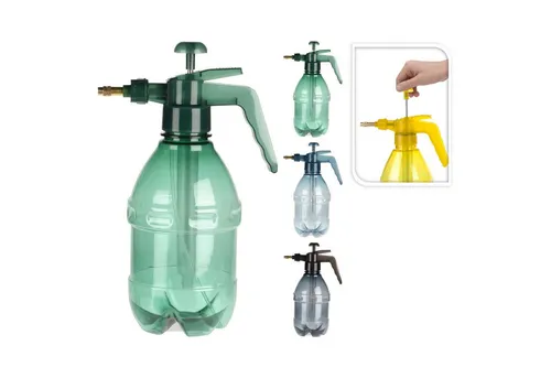 HAC24 Sprühflasche Drucksprüher Pumpsprühflasche Handsprüher Pumpsprüher, (1-tlg), Transparent 1,5 Liter mit Messingdüse