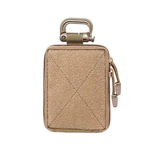 Sobeta Tactical Molle EDC Pouch Range Bag Medizinischer Organizer-Beutel Military Small Wallet Herren-Taillentasche für Sport Wandern Camping Outdoor-Aktivitäten (Tan)