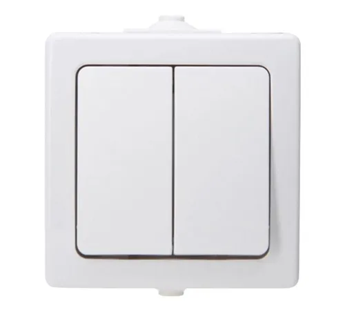 Kopp Serienschalter Aufputz/Feuchtraum Nautic Arktisweiß von Kopp