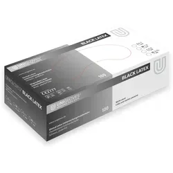 Latex-Handschuhe, puderfrei GR. S, schwarz, Inhalt: 100 Stück