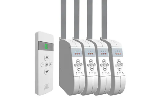 WIR elektronik Rollladengurt-Antrieb WIR SET FB-9 mit eW930-F - Rollläden-Gurtwickler mit Funkfernbedienung und automatischem Hochziehen im Brandfall für mehr Sicherheit und Komfort.