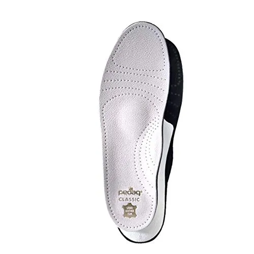 Pedag orthopädische Ledereinlagen weiß mit Sohlendämpfung und Fersenpolster (36)