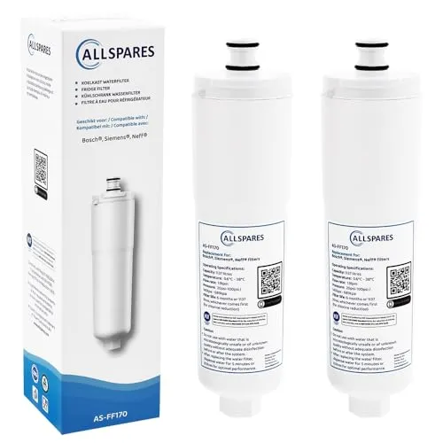 AllSpares Wasserfilter für Kühlschrank RWF2700A & AS-FF170 - Wasserfilter für Kühlschrank, passend für RWF2700A, AS-FF170. Hohe Kapazität von 1135 Litern und einfache Handhabung für frisches Wasser.
