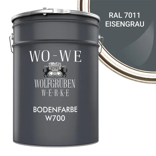 WO-WE Betonfarbe W700 Eisengrau, RAL 7011 - Betonfarbe für vielseitige Anwendungen, ideal für Keller, Balkon und Terrassen. Umweltfreundlich, geruchsarm und in deutscher Qualität – für langlebige Ergebnisse.