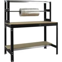 PROREGAL® Werkbank Packtisch BUFFALO - 600kg Traglast, 120cm Breite - Robuste Werkbank für Lager und Fertigung, mit 600kg Traglast und verstellbaren Ablageflächen. Perfekt für effizientes Arbeiten und hohe Stabilität.