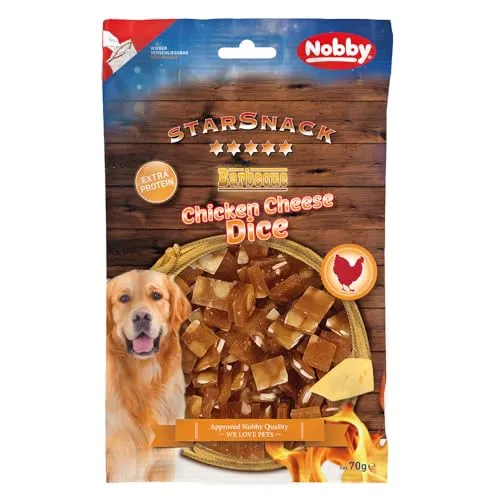 Nobby StarSnack Barbecue Chicken/Cheese Dice ca. 70 g