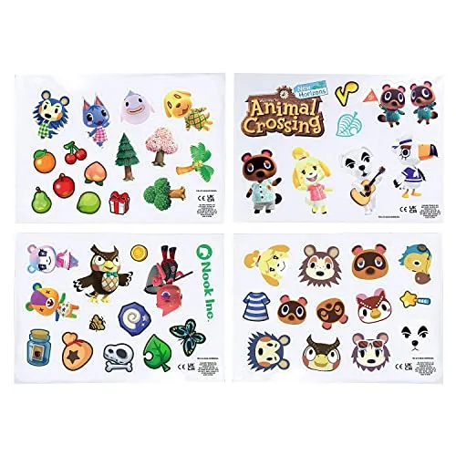 Paladone Aufkleber Animal Crossing Aufkleber Bewohner, (4tlg) bunt|weiß