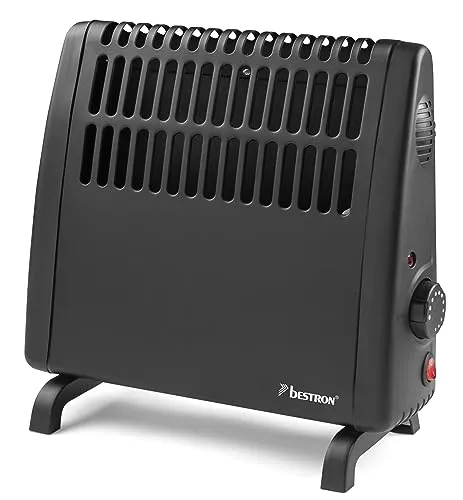 Bestron Frostwächter ABH401B - Elektroheizkörper mit variablen Thermostat und Abschaltautomatik, ideal für Garagen und Gartenhäuser, schützt vor Frostbildung und sorgt für sichere Wärme.