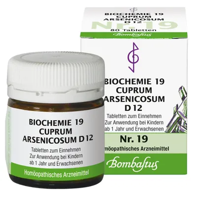 Bombastus-Werke AG BIOCHEMIE 19 Cuprum arsenicosum D 12 Tabletten 80 St 04325087