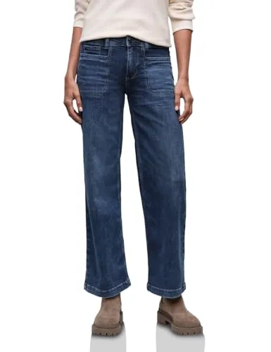 Street One Damen Wide Leg Jeans 3716719 in blau von Street One