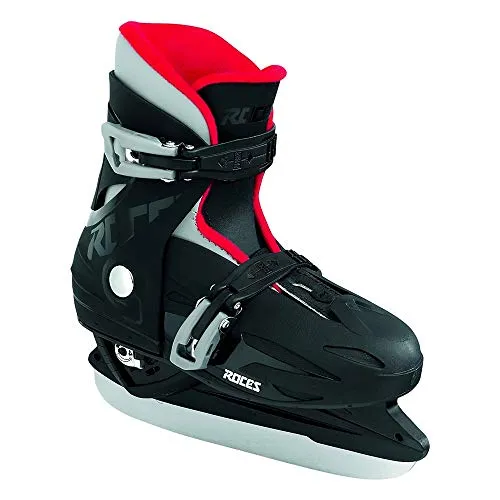 Roces Kinder Schlittschuhe MCK II H Größenverstellbar, Black-Red, 30/35, 450518-002