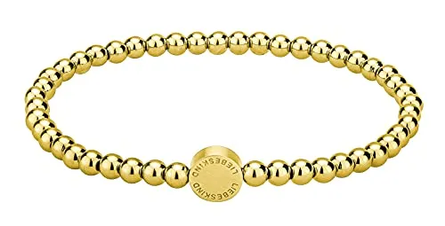 Liebeskind Berlin Beads-Armband aus Edelstahl mit Logotag - Elegantes Armschmuck aus rosévergoldeten Edelstahl-Beads, ideal zum Kombinieren. Perfektes Geschenk für jeden Anlass, zeitloses Design in exklusiver LIEBESKIND BERLIN Qualität.