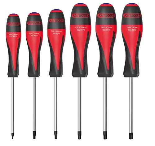 KS Tools 922.6070 Ultimate®: Torx® Schraubendreher-Set 6 Stück perforiert
