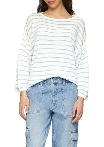 3/4 Arm-Pullover mit Streifenmuster, Gr. XL (42)