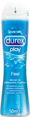Durex Play Feel Gleitgel – Wasserbasiertes Gleitmittel für sinnliches Vergnügen - Gleitmittel, pH-freundlich und gynäkologisch getestet für hohe Verträglichkeit und geschmeidigen Sex ohne künstliche Zusätze.