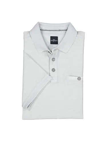 engbers Herren Herren Polo-Shirt strukturiert, Hellgrau, 38982, Hellgrau in Größe XL